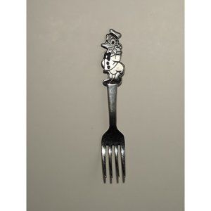 Bonny Walt Disney DONALD DUCK Youth Fork 5 5/8" Stainless Flatware Silverware